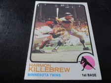 HARMON KILLEBREW     (minnesota twins - 1b)    1973 topps CARD #170  excellent+