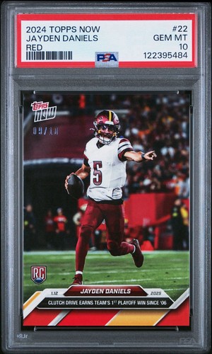 Jayden Daniels [Red] #11 2024 Topps Now card