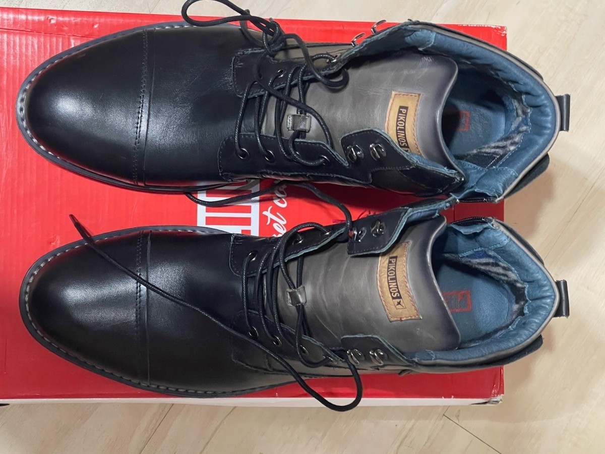 Pikolinos York M2M Black Leather Ankle Boot Men\'s Size 46 US 13 Men main image 4