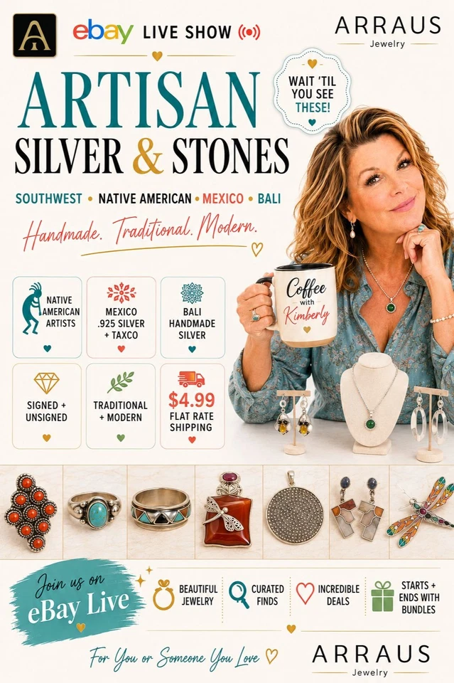 🦋 LIVE with Kimberly ✨ Sterling Silver: Native, Handmade, Mexico, & MORE ✨