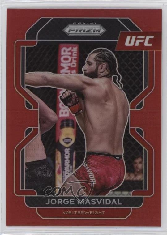 2022 Panini Prizm UFC Red Prizm 67/299 Jorge Masvidal #116 1wv
