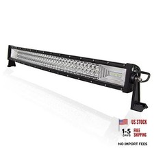 7D Led Work Light Bar Spot Flood Combo Beam DC 32 inch 405W Curved Triple Row