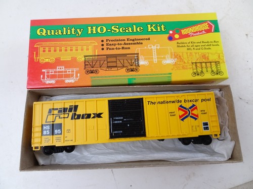 Roundhouse HO RailBox 50' Boxcar HS 8595 Kit | Condition: Used
