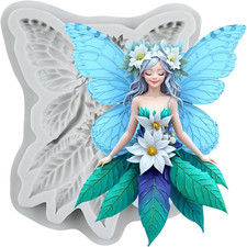 Butterfly Fairy Silicone Mold Flower Fairy Polymer Clay Molds