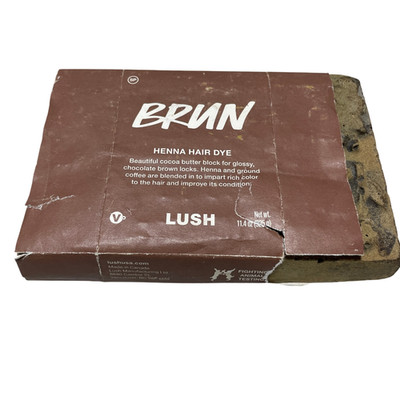 Lush Caca Brun Henna Hair Dye Block Lush 11.4 Oz NEW