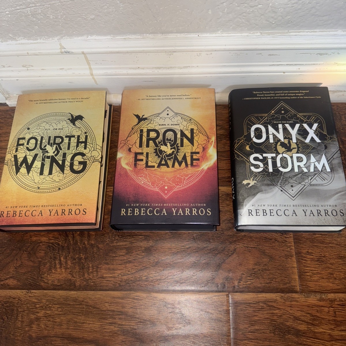 Onyx Storm/ Iron Flame/ Fourth wing by Rebecca Yarros Hardcover