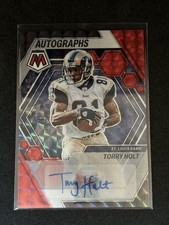 2023 Panini Mosaic Torry Holt /199 Red Autographs Auto #AH-TH