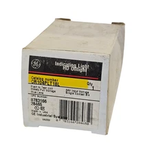 NIB GENERAL ELECTRIC CR104PLT18L INDICATING LIGHT BLUE LENS 24V INPUT VOLTAGE