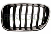 Prasco KüHlergitter Links FüR BMW X3 F25 Xdrive20D Xdrive30D Chrom/Schwarz