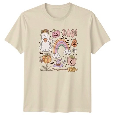 Boo! T-Shirt süß Pastell Boho Halloween Halloween Geschenk für Sie und Ihn