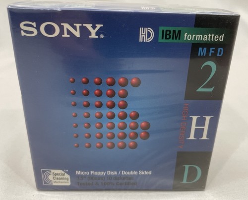 Sony 2HD IBM Formatted (1.44 MB) 3.5'' Diskettes - 10 Pack BRAND NEW SEALED! NIB - Afbeelding 5 van 6
