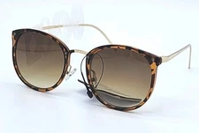 Time & Tru.-Women's Gold & Tortoise shell-Cat Eye Sunglasses- New With Tags