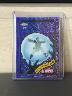 Marvel Topps Chrome 2025 Molecule Man /75 Purple Refractor Neuwertig