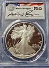 A 1986-S American Silver Eagle Ashley Reagan Signed PR69 DCAM PCGS