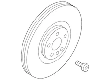 Genuine Volvo Disc Brake Rotor 31471752