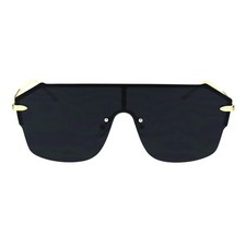 Womens Rimless Style Sunglasses Trendy Chic Mono Lens Shades UV 400