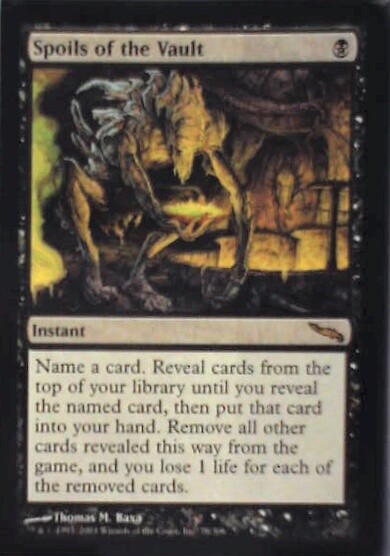 mtg from the vault lore card list Magic: Gathering edition set includes cards from throughout Magics history that are renowned for both their power and the stories behind them Spoils of the Vault -
