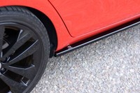Maxton Design Seitenschweller Ansatz (Paar) Passend FüR Skoda Fabia RS Mk2 Schwa