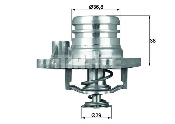 Mahle Ti 13 92 Thermostat, KÜHlmittel FÜR Opel Vauxhall-image