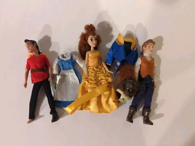 Beauty And The Beast Dolls Vintage 5.5'' Dolls  (Restore Or Complete) 