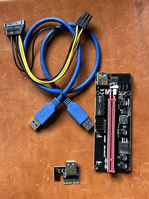 PCI Express Riser Card PCI-E 1X to 16X Extender Adapter for GPU Mining Miner CA