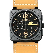 BELL AND ROSS Heritage Automatic Chronograph Men's Watch BR0394-HERI-CE