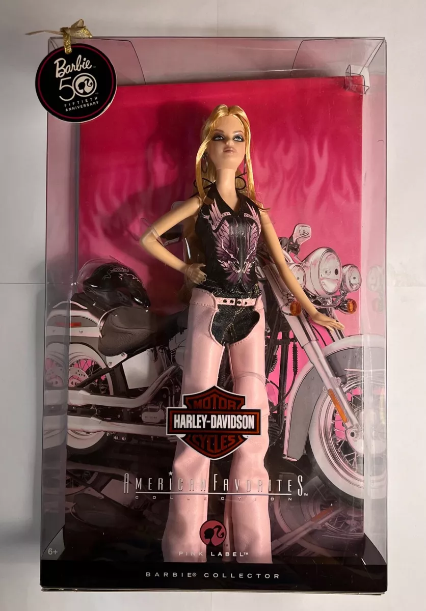 2008 BARBIE HARLEY DAVIDSON 50TH ANNIVERSARY PINK LABEL NIB