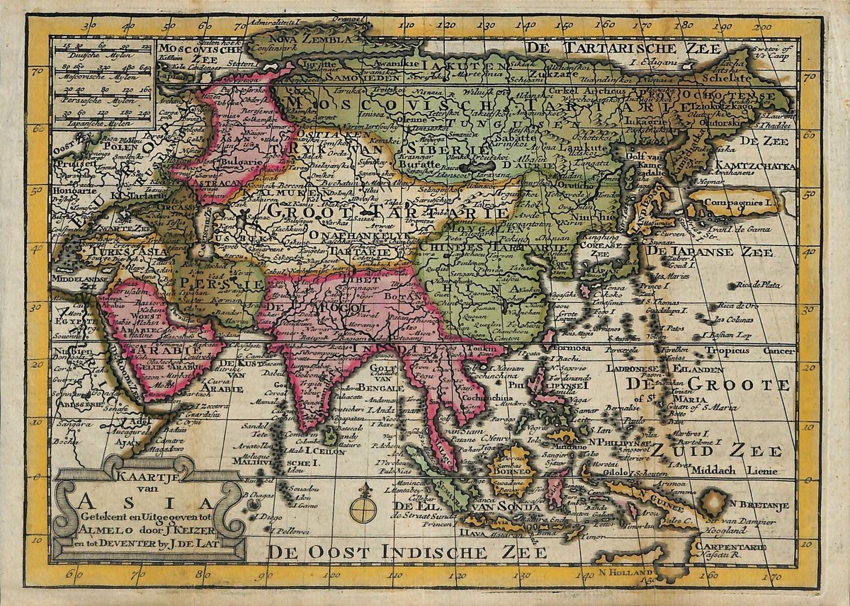 アジア図 Asien nach den neusten und besten アジア図 Asien