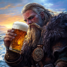 Wandtattoo Aufkleber Wikinger Trinkt Bier Wandaufkleber