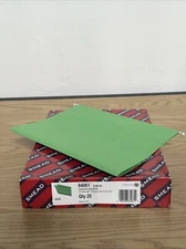 Smead 64061 Colored Hanging Folders - 1/5 Cut - Green