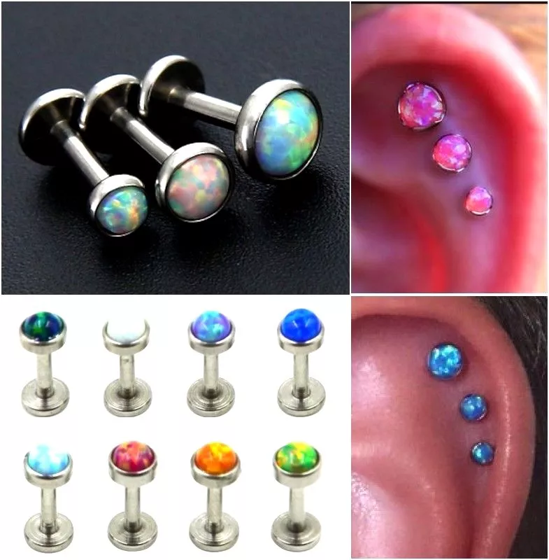 Simple Style Body Piercing Jewelry Tragus Helix Earrings Forward