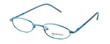 Calabria Kids Fit Metal Flex by Vivid Designer Reading Glasses TT in Blue 44 mm