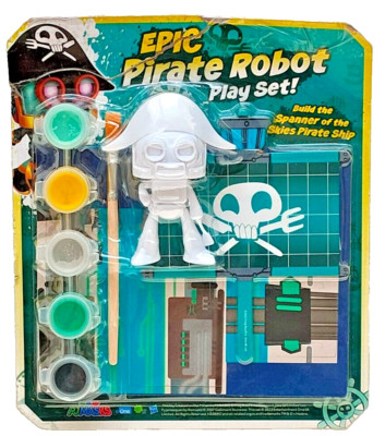 Epic Pirate Robot - Spielset - mit Farben & Pinsel - Brandneu