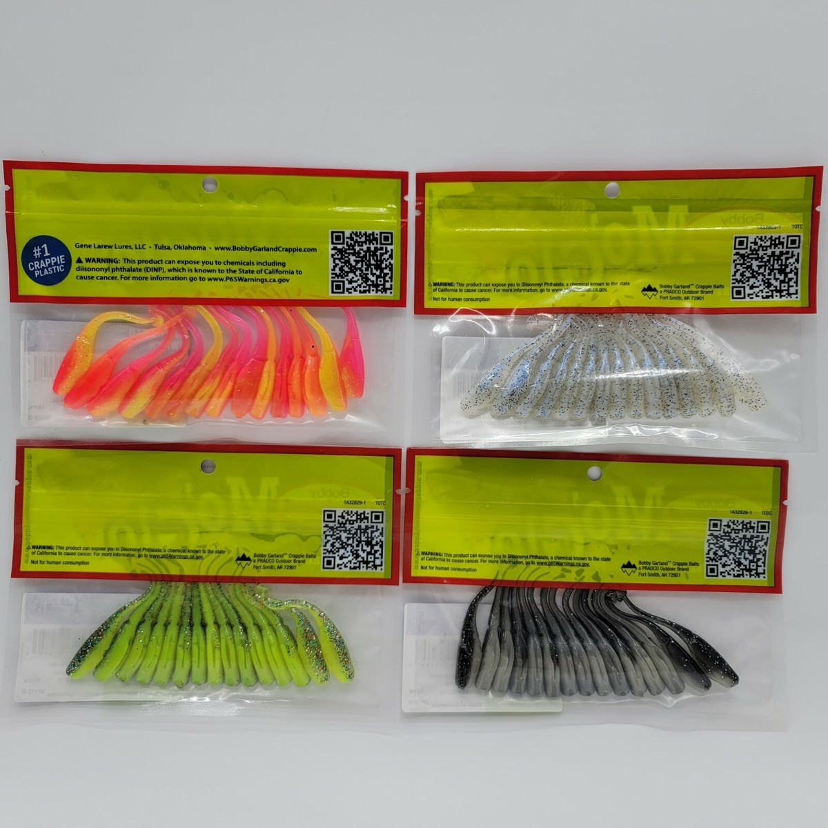 Bobby Garland Baby Shad *Mo Glo* - 2 IN - 18 Pack - Ghost