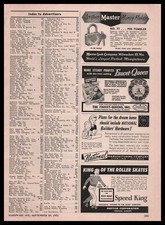 1955 Hustler Corp. Sterling Illinois Speed King Of The Roller Skates Print Ad