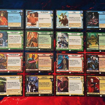 FULL SET Star Wars Unlimited Twilight Of The Republic Leaders Leader TWI SWU 16x