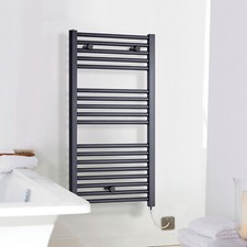 Nuie Electric Heated Ladder Towel Rail 720 x 400mm Anthracite Modern Radiator