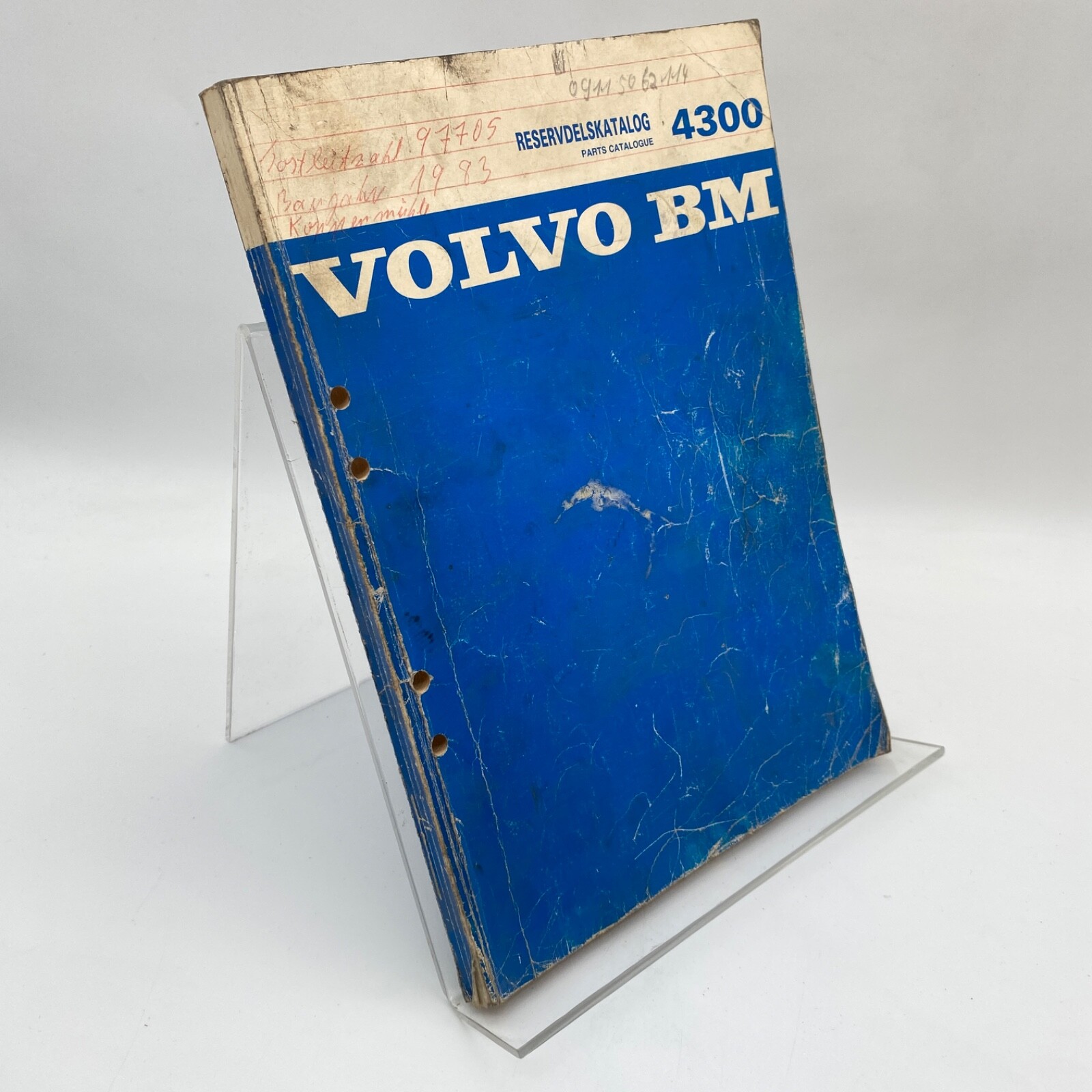 Volvo BM Wheel Loader 4300 Spare Parts List Catalog Repair 1981