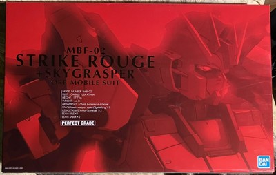 Bandai PG Gundam Strike Rouge + Skygrasper 1:60 scale Model Kit, New In Box