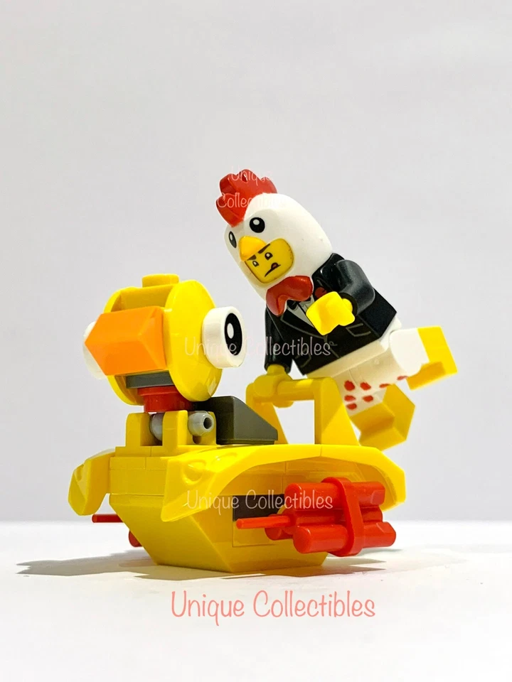 LEGO Minifigure Chicken Suit Guy with Duck Boat and Dynamite Bundle Brand New - Image 4 of 4
