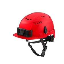 Milwaukee Safety Helmet Type-2 Class-C Front Brim Vented Polycarbonate Resin Red