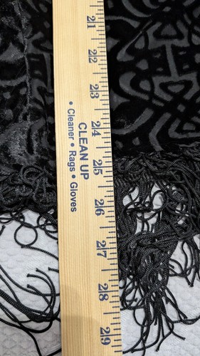 Scialle/Cappello trasparente con frange XL di Cato - Foto 4 di 7