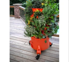 Garden Tower 2 - Vertical Composting Indoor Outdoor Mobile Garden w/ Casters