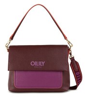 Oilily Sofia Shoulder Bag Handtasche Tasche Decadent Chocolate Weinrot Violett