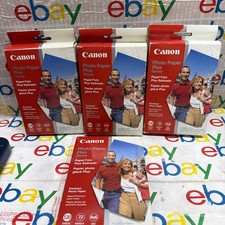 Canon Photo Paper Plus Glossy For Inkjet Printers Lot Of 3 4  X 6  120 Sheets