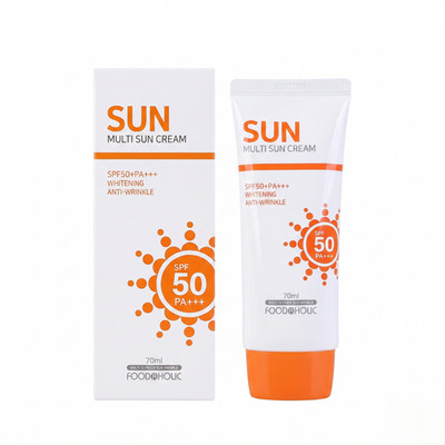 FOODAHOLIC Multi Sun Cream SPF50+ PA+++ 70ml x2 Korean Sunscreen Whitening NEW