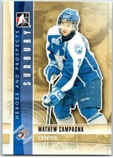 #25 Mathew Campagna, Sudbury Wolves 2011-12 In The Game Heroes and Prospects