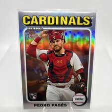 2024 Topps Heritage High Number #704 Pedro Pages  CHROME SILVER /225 RC