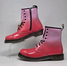 Dr. Martens 31405 Gradient Glitter Lace-up Zipper Boots Womens Size 5