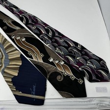Men's Ties 3 1 Silk, 1 Polyester, 1 Unknown Fabric